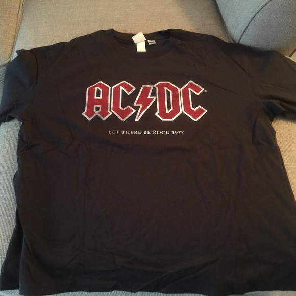 H&M | Tops | Hm Acdc Black Tshirt | Poshmark